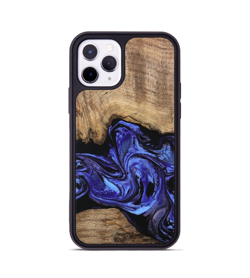 iPhone 11 Pro Wood Phone Case - Neriah (Blue, 746365)