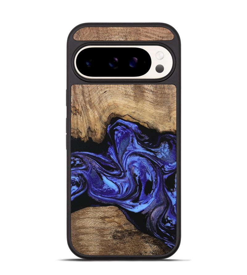 Pixel 9 Pro Wood Phone Case - Neriah (Blue, 746365)