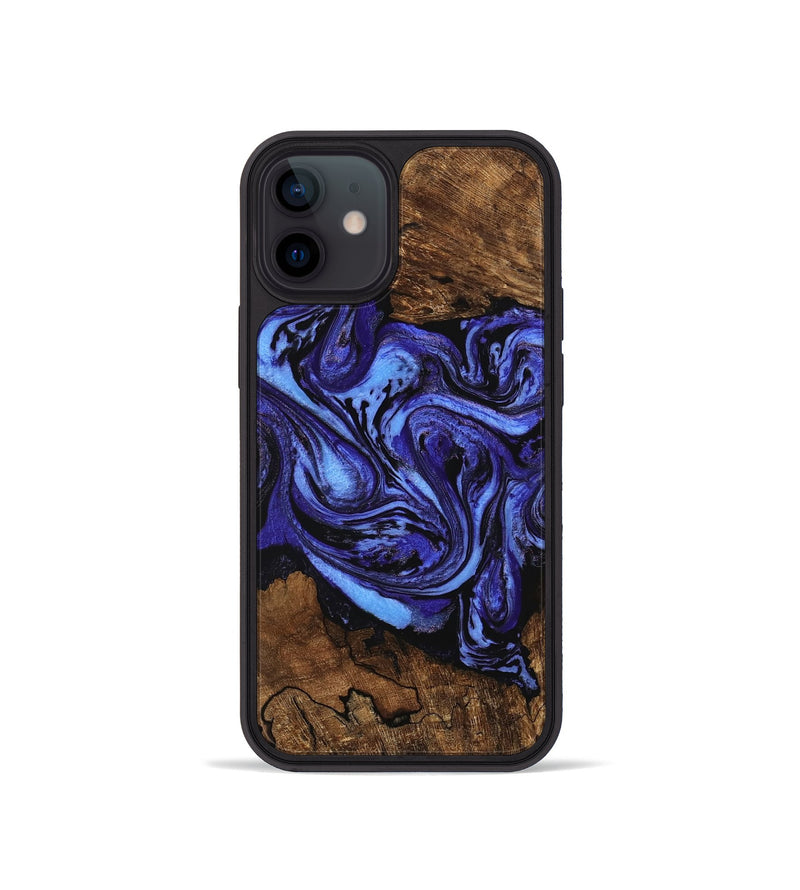 iPhone 12 mini Wood Phone Case - Anton (Purple, 746367)