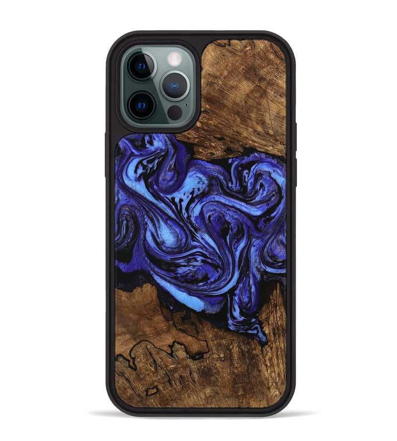 iPhone 12 Pro Max Wood Phone Case - Anton (Purple, 746367)