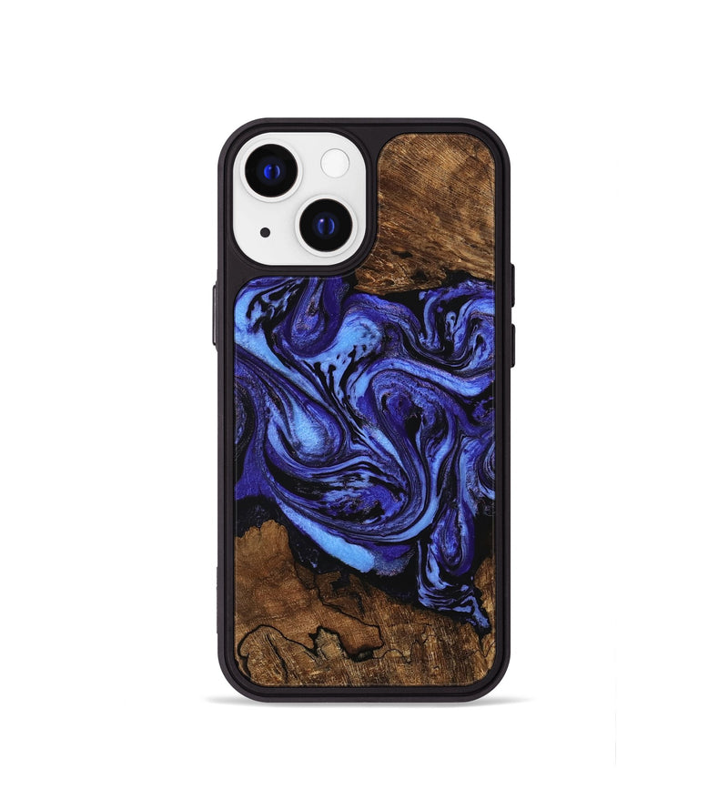 iPhone 13 mini Wood Phone Case - Anton (Purple, 746367)