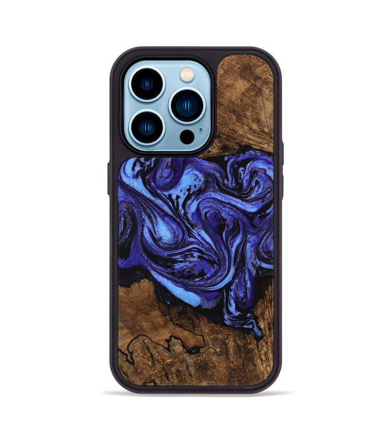 iPhone 14 Pro Wood Phone Case - Anton (Purple, 746367)