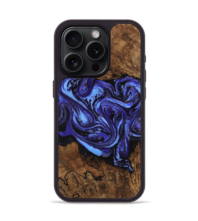 iPhone 15 Pro Wood Phone Case - Anton (Purple, 746367)