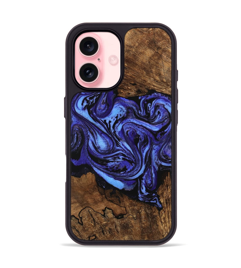 iPhone 16 Wood Phone Case - Anton (Purple, 746367)