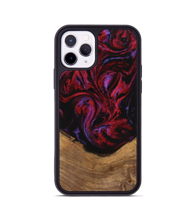 iPhone 11 Pro Wood Phone Case - Kaeli (Red, 746372)