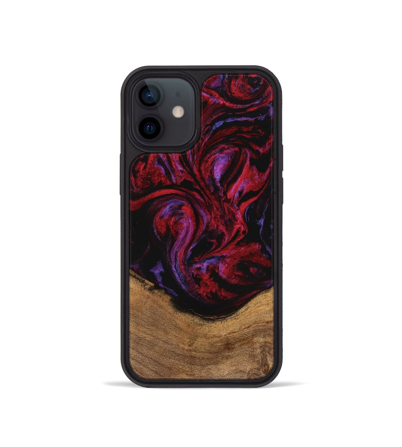 iPhone 12 mini Wood Phone Case - Kaeli (Red, 746372)