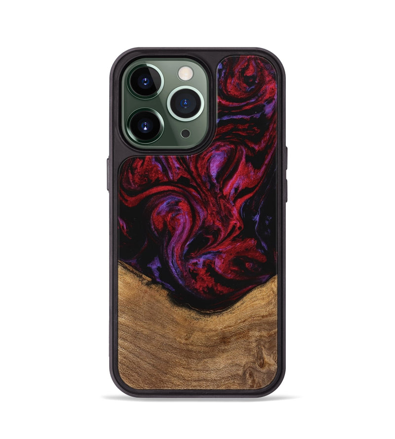 iPhone 13 Pro Wood Phone Case - Kaeli (Red, 746372)