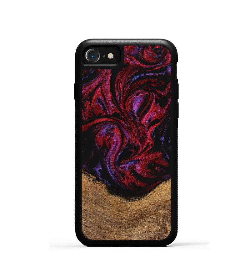 iPhone SE Wood Phone Case - Kaeli (Red, 746372)