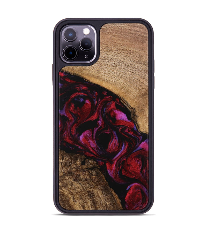 iPhone 11 Pro Max Wood Phone Case - Kolson (Red, 746374)