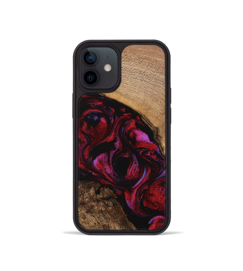 iPhone 12 mini Wood Phone Case - Kolson (Red, 746374)