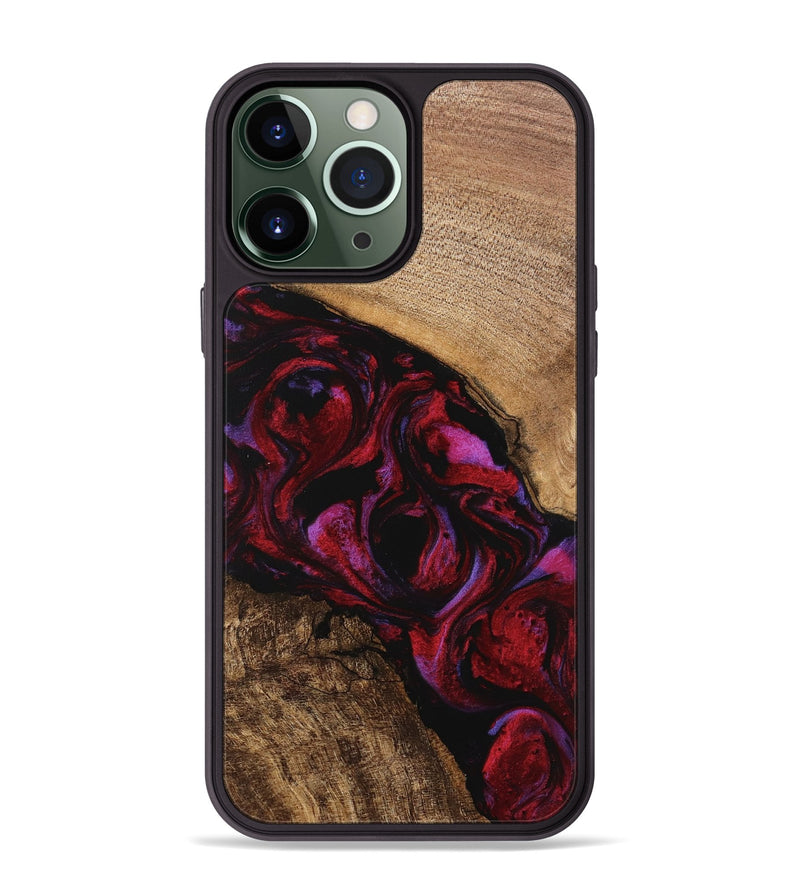 iPhone 13 Pro Max Wood Phone Case - Kolson (Red, 746374)