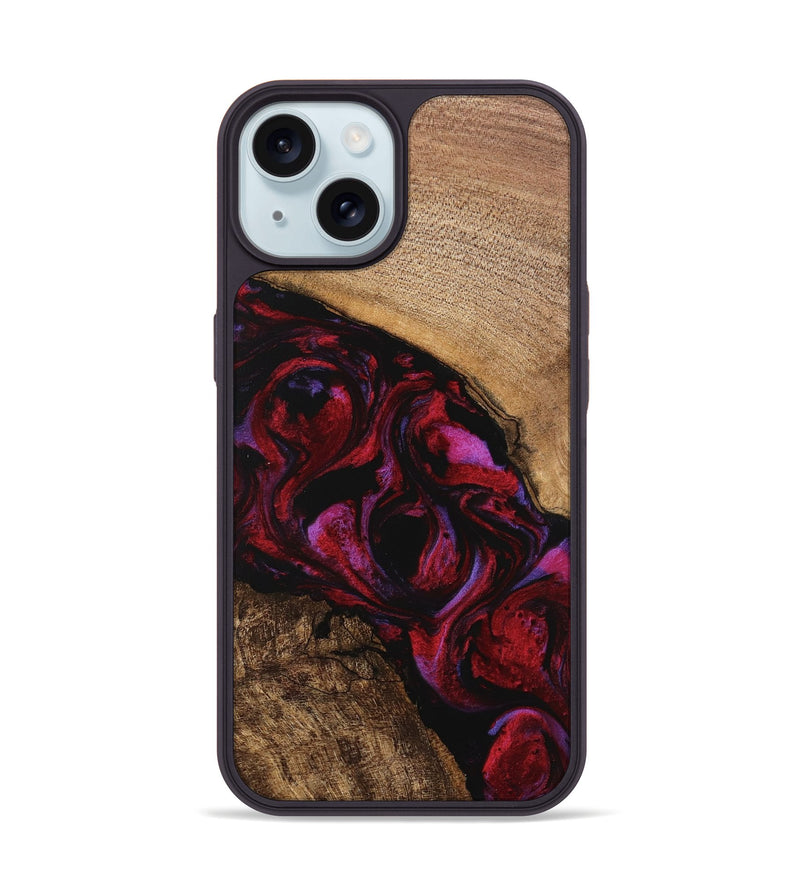 iPhone 15 Wood Phone Case - Kolson (Red, 746374)