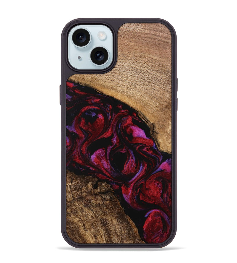 iPhone 15 Plus Wood Phone Case - Kolson (Red, 746374)