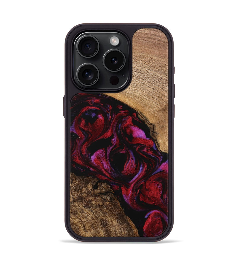 iPhone 15 Pro Wood Phone Case - Kolson (Red, 746374)