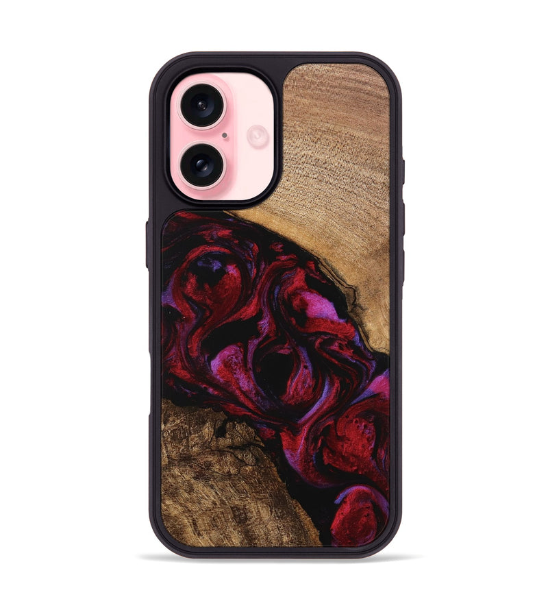 iPhone 16 Wood Phone Case - Kolson (Red, 746374)