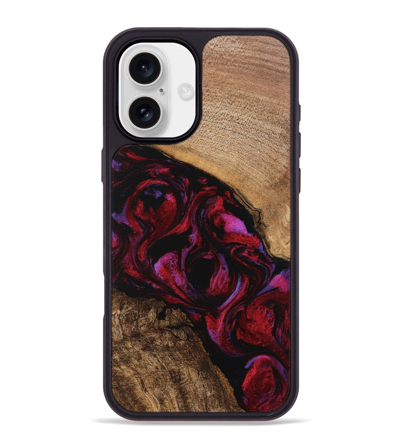 iPhone 16 Plus Wood Phone Case - Kolson (Red, 746374)