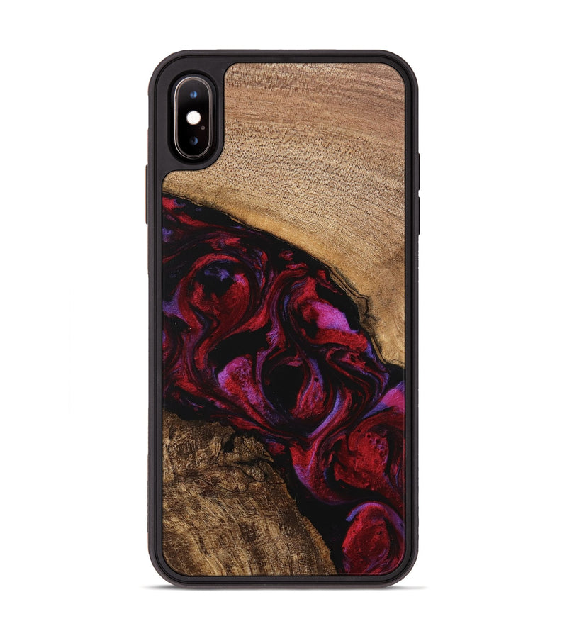 iPhone Xs Max Wood Phone Case - Kolson (Red, 746374)