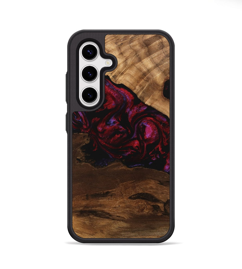 Galaxy S25 Wood Phone Case - Dominik (Red, 746376)