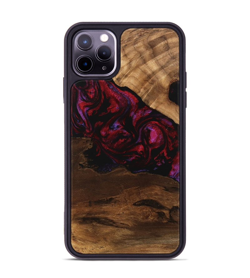 iPhone 11 Pro Max Wood Phone Case - Dominik (Red, 746376)