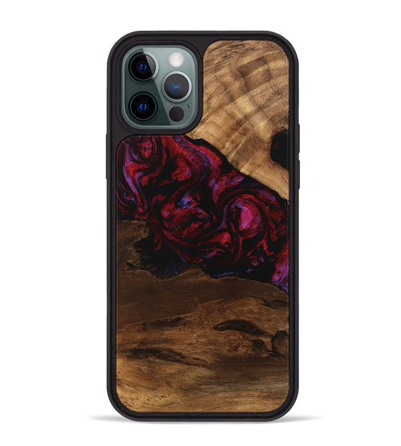 iPhone 12 Pro Max Wood Phone Case - Dominik (Red, 746376)