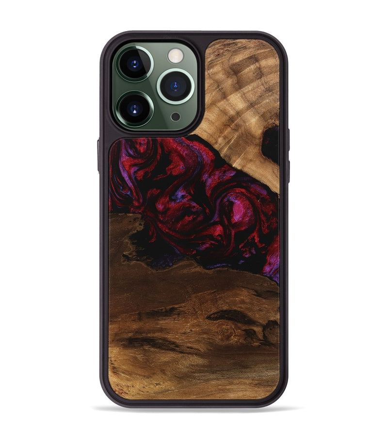 iPhone 13 Pro Max Wood Phone Case - Dominik (Red, 746376)