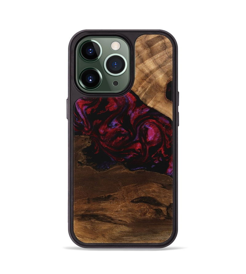 iPhone 13 Pro Wood Phone Case - Dominik (Red, 746376)