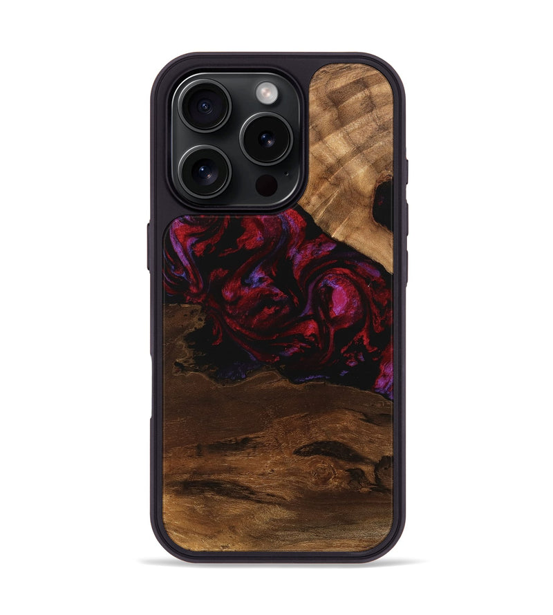 iPhone 16 Pro Wood Phone Case - Dominik (Red, 746376)