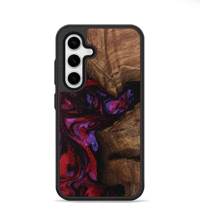 Galaxy S25 Wood Phone Case - Carina (Red, 746377)