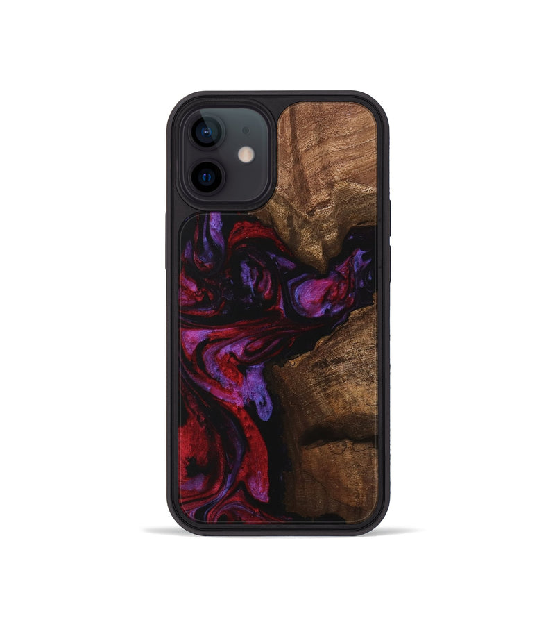 iPhone 12 mini Wood Phone Case - Carina (Red, 746377)