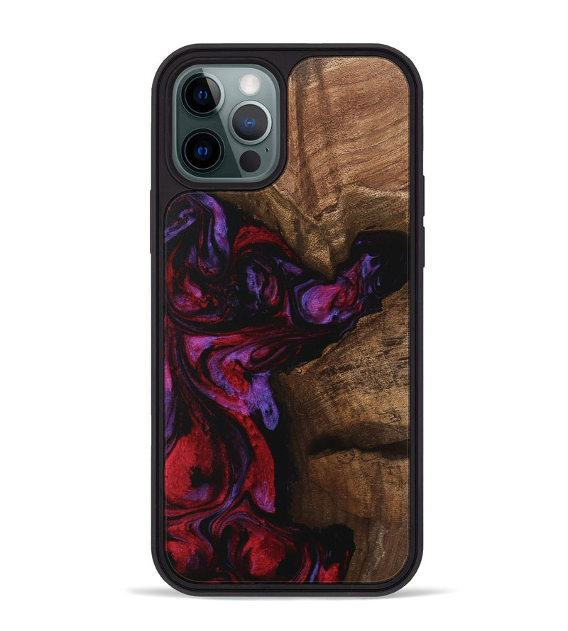 iPhone 12 Pro Max Wood Phone Case - Carina (Red, 746377)