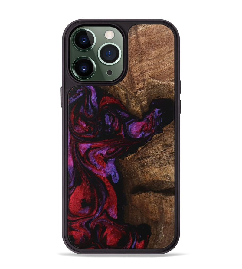 iPhone 13 Pro Max Wood Phone Case - Carina (Red, 746377)