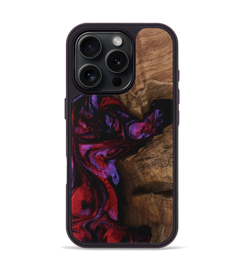 iPhone 16 Pro Wood Phone Case - Carina (Red, 746377)