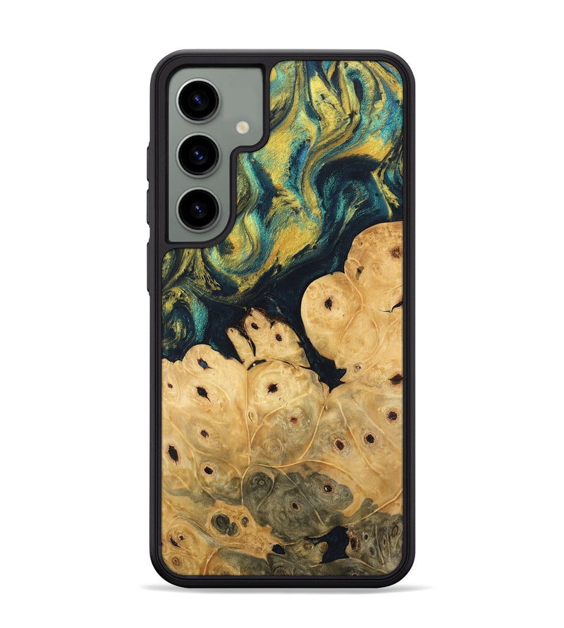 Galaxy S24 Plus Wood Phone Case - Esta (Teal & Gold, 746378)