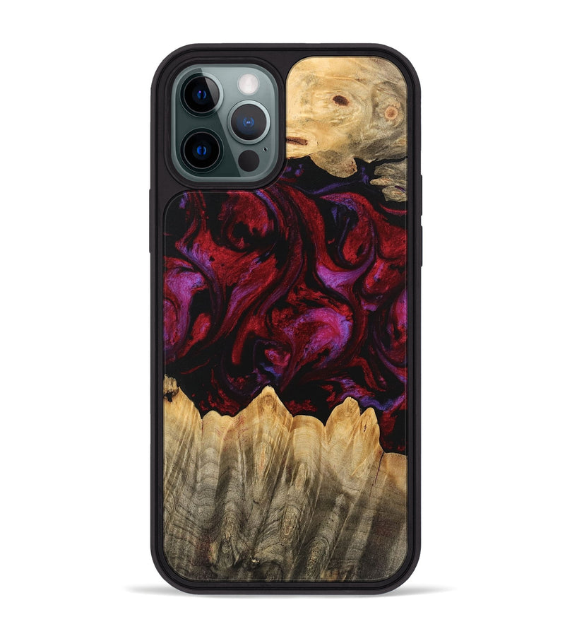 iPhone 12 Pro Max Wood Phone Case - Eldon (Red, 746382)