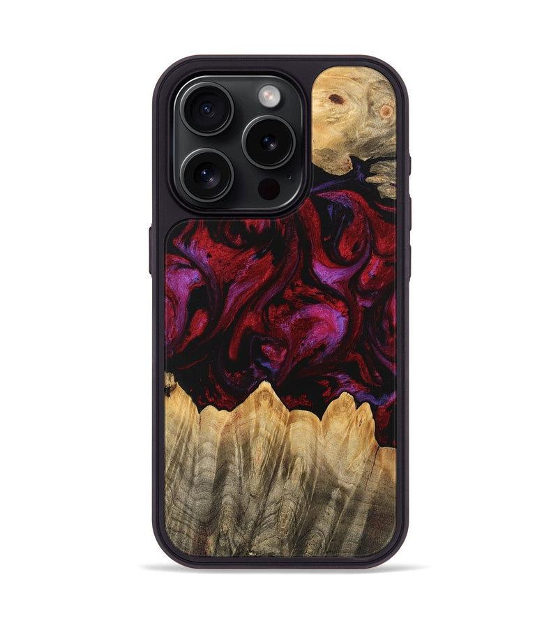 iPhone 15 Pro Wood Phone Case - Eldon (Red, 746382)