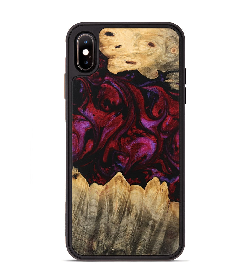 iPhone Xs Max Wood Phone Case - Eldon (Red, 746382)