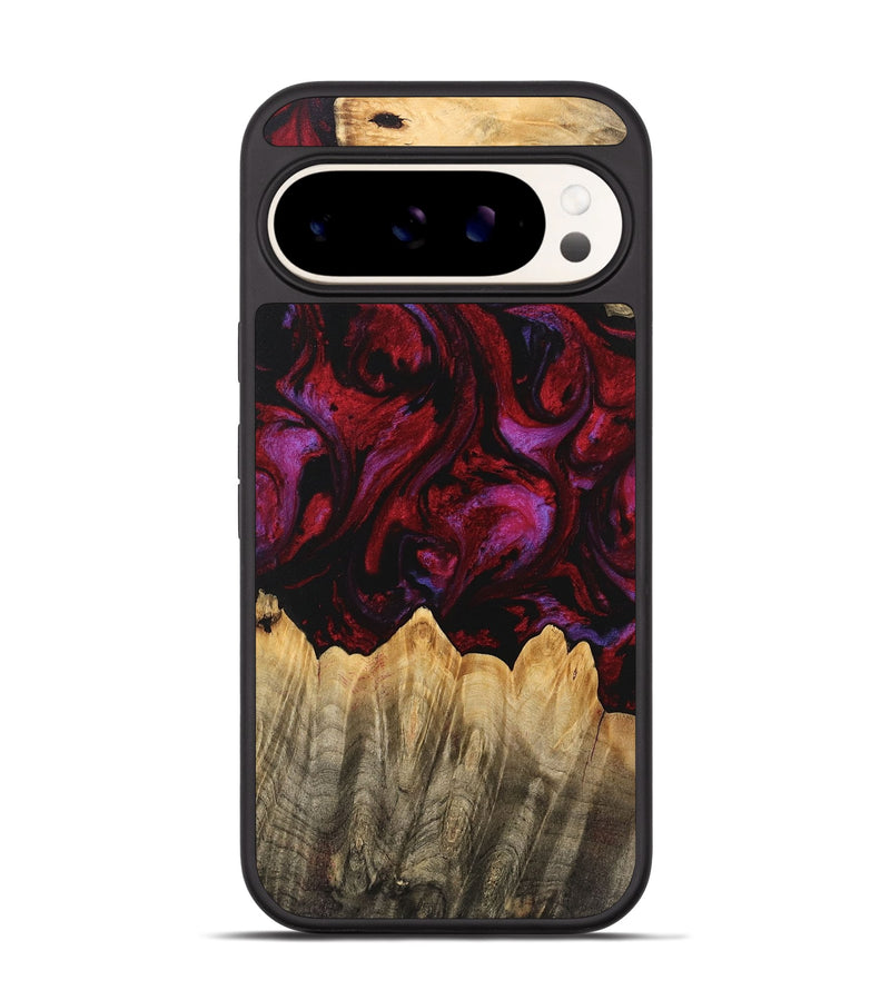 Pixel 9 Wood Phone Case - Eldon (Red, 746382)