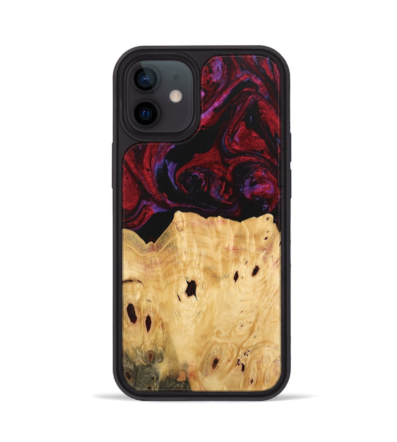 iPhone 12 Wood Phone Case - Marylyn (Red, 746390)