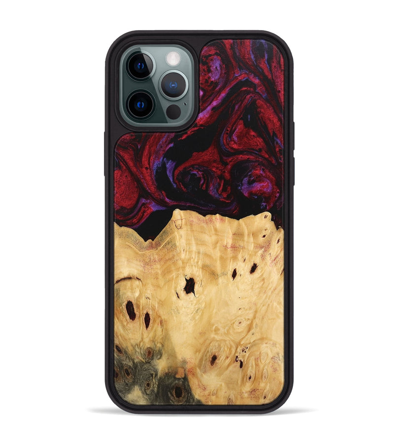 iPhone 12 Pro Max Wood Phone Case - Marylyn (Red, 746390)