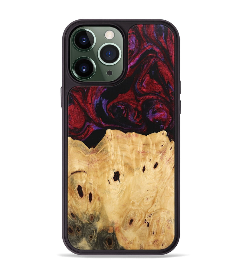 iPhone 13 Pro Max Wood Phone Case - Marylyn (Red, 746390)