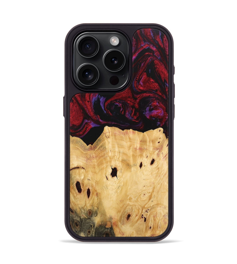 iPhone 15 Pro Wood Phone Case - Marylyn (Red, 746390)