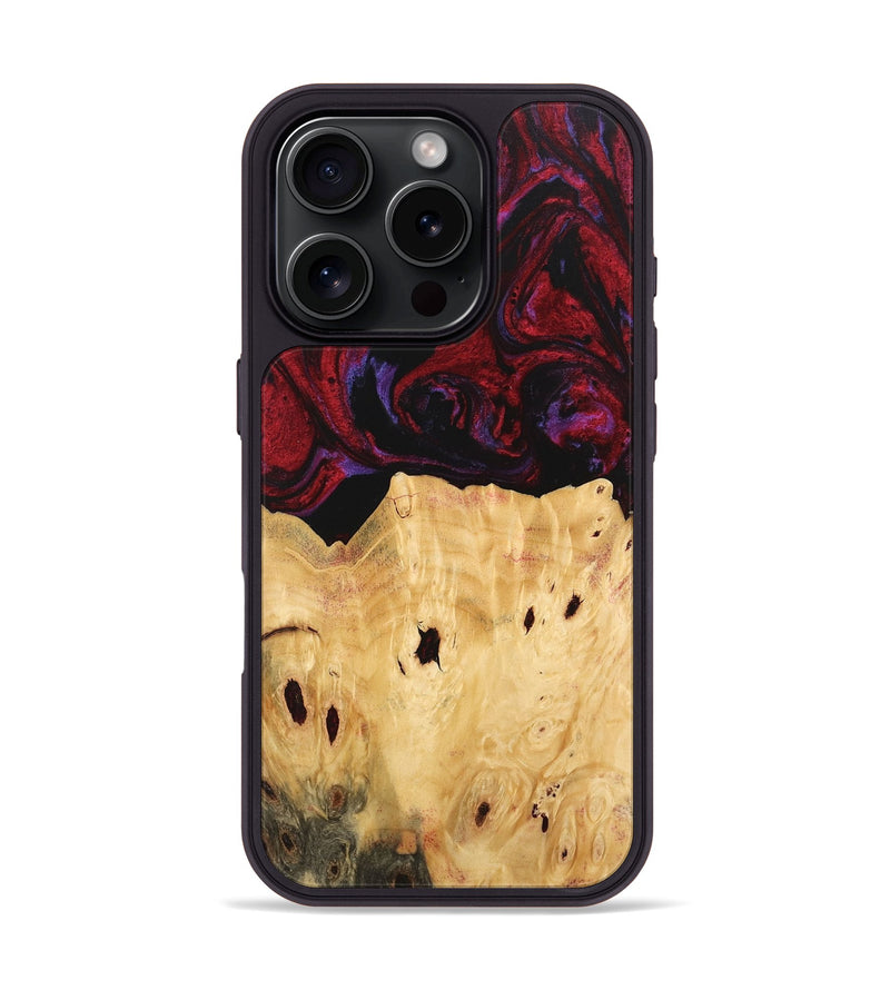 iPhone 16 Pro Wood Phone Case - Marylyn (Red, 746390)