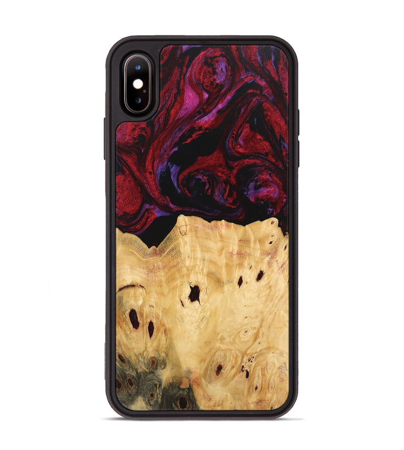 iPhone Xs Max Wood Phone Case - Marylyn (Red, 746390)