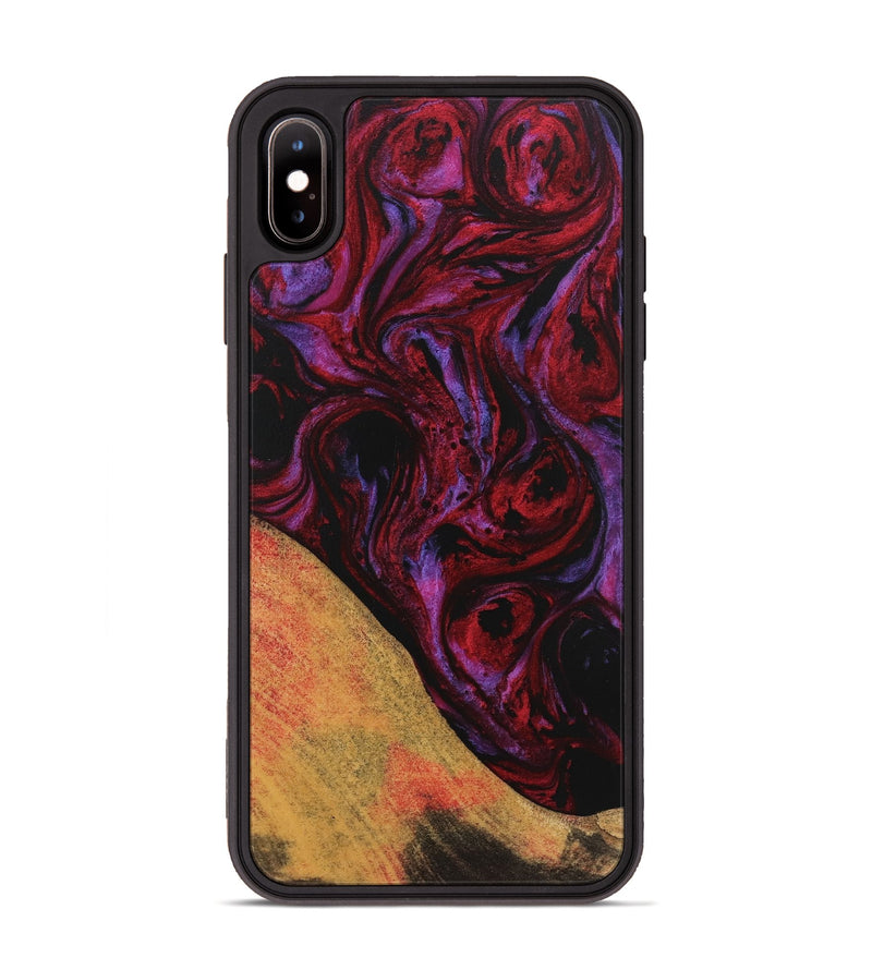 iPhone Xs Max Wood Phone Case - Dona (Red, 746391)