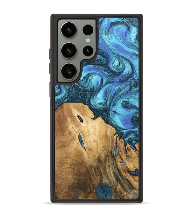 Galaxy S23 Ultra Wood Phone Case - Rhonda (Blue, 746392)