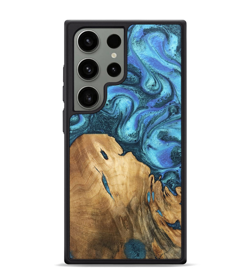 Galaxy S24 Ultra Wood Phone Case - Rhonda (Blue, 746392)