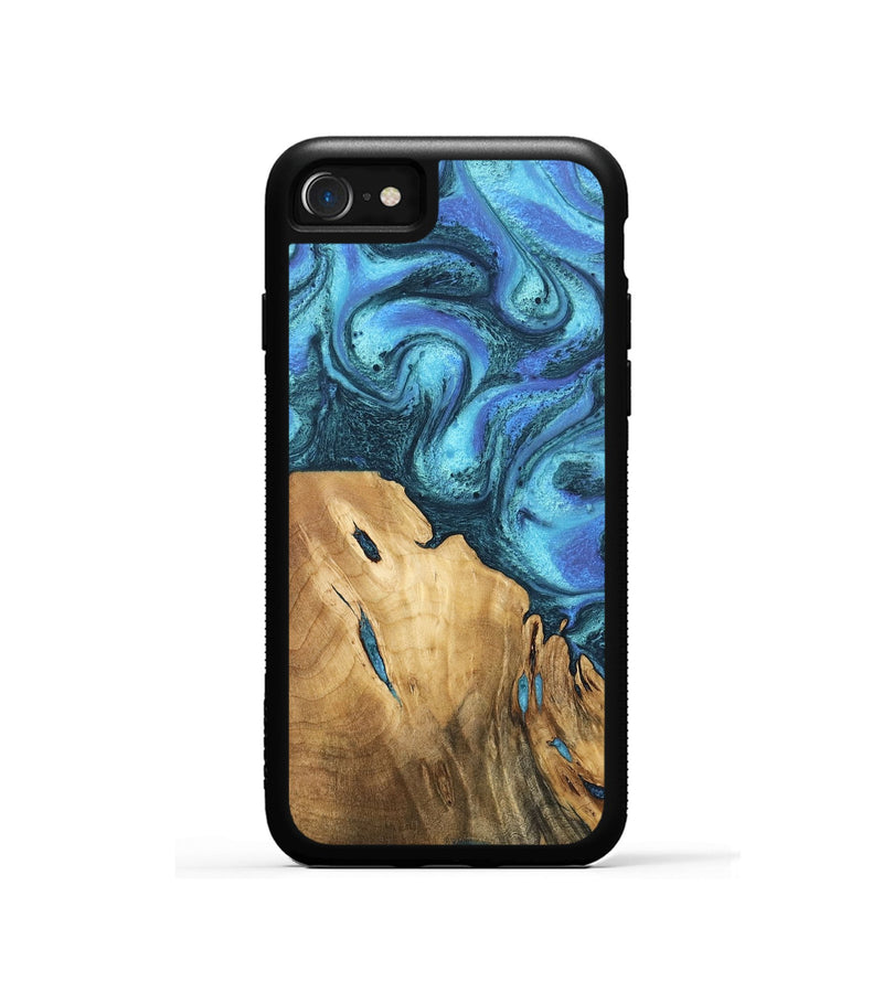 iPhone SE Wood Phone Case - Rhonda (Blue, 746392)