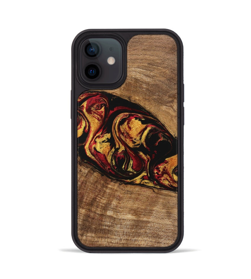 iPhone 12 Wood Phone Case - Rhianna (Red, 746393)