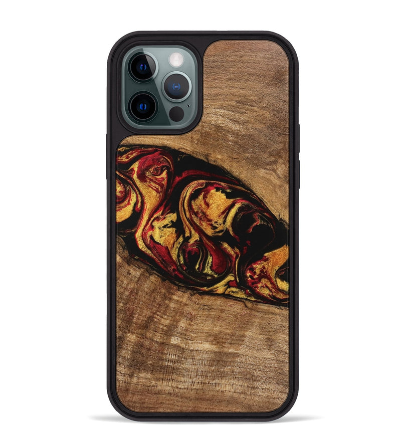 iPhone 12 Pro Max Wood Phone Case - Rhianna (Red, 746393)