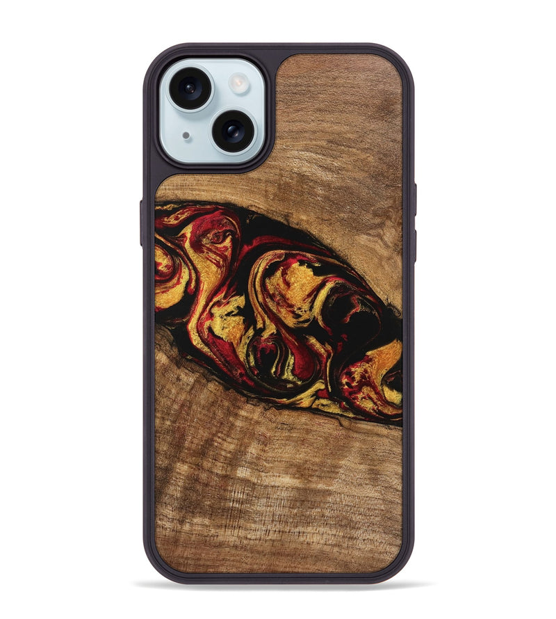 iPhone 15 Plus Wood Phone Case - Rhianna (Red, 746393)